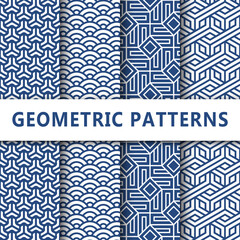 Set draw simple geometric patterns for your fabric and textile