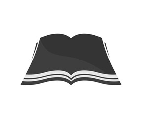 Open book,  filled flat sign icon design. Book pages glyph icon. Open book with pages. Education, school concept. Vintage book vector design and illustration.

