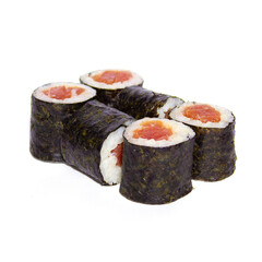 Maki sushi roll with nori tuna fish rice