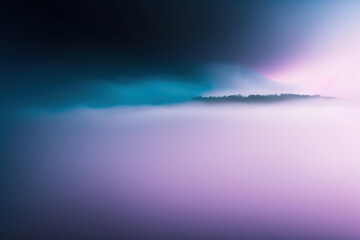 neon background with colorful fog landscape