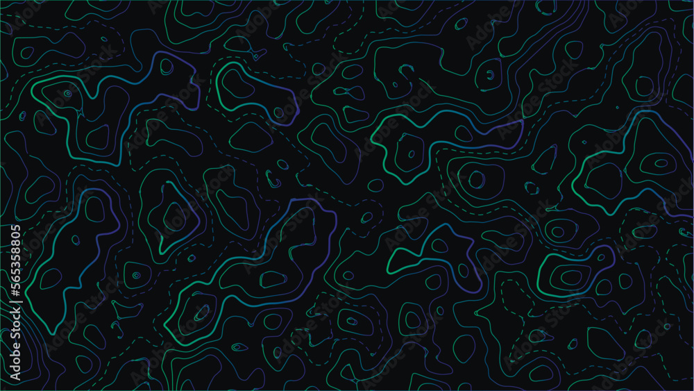 Poster topographic map background. grid map. background of the topographic map. abstract vector illustratio