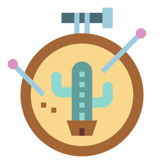 embroidery flat icon style