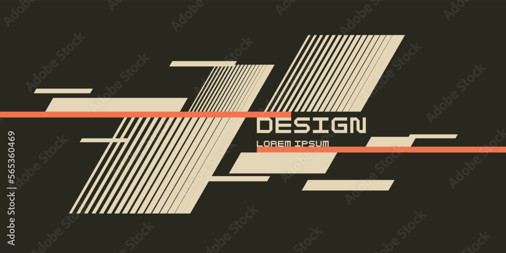 Poster composition with geometric shapes. abstract background for design. trendy stylish graphics. experime