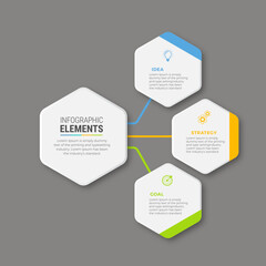 Business infographic template design icons 4 options or steps
