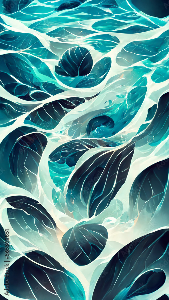 Poster water ripple environment particle effect map illustration generative ai content by midjourney