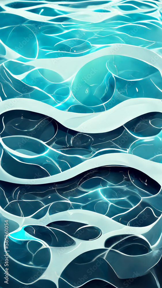 Poster water ripple environment particle effect map illustration generative ai content by midjourney