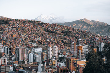 Amazing Panoramic View of Capital of Bolivia La Paz South America El Alto