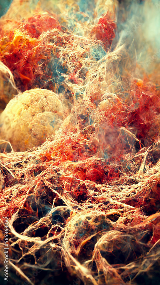Poster magic particle neuron concept illustration illustration generative ai content by midjourney