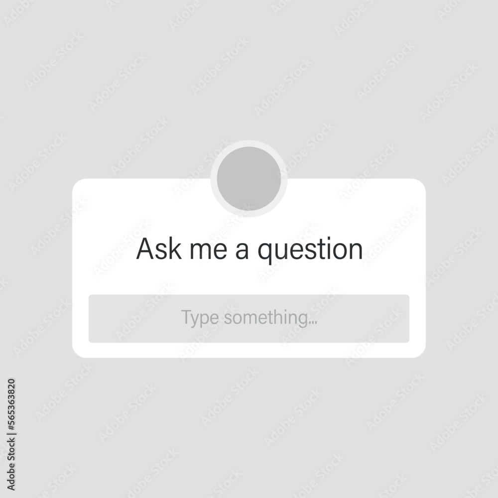 Aufkleber ask me a question icon in flat style. faq vector illustration on isolated background. help button si