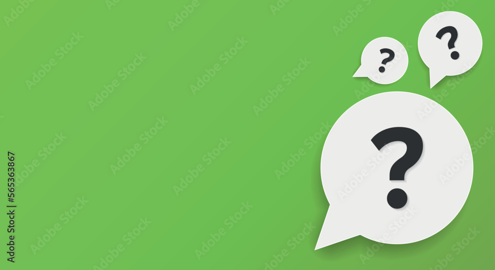 Poster question mark icon in flat style. faq vector illustration on isolated background. ask help sign busi