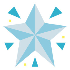 star flat icon style