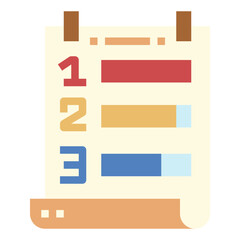 Obraz premium ranking flat icon style