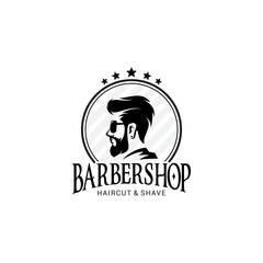 Barber Shop Logo Vector Template