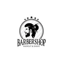 Barber Shop Logo Vector Template