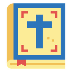 bible book flat icon style