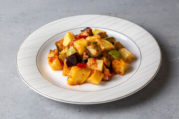 Turkish style mixed vegetable fried (Karisik Kizartma)
