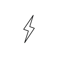 outline icon of lightning