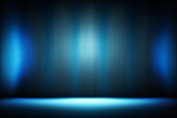 Blue spotlight on stage