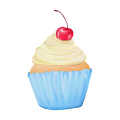cupcake with cherry