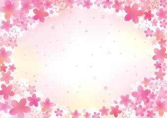 Obraz na płótnie Canvas 満開の桜　ピンク