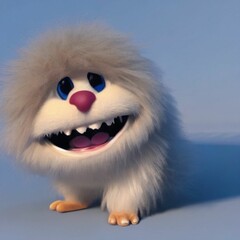 Obraz premium Soft and Furry 3D Creatures