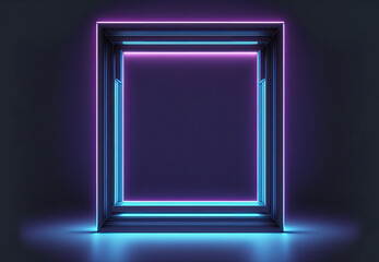 pink cube in intense colors created with Generative AI technology