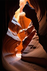 antelope canyon, Page, Arizona. Generative AI image