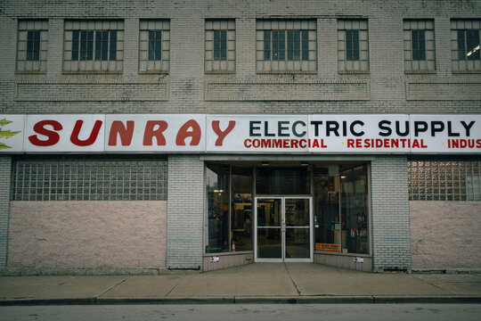 Sunray Electric Supply Co vintage sign, McKeesport, Pennsylvania
