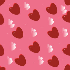 Naklejka na ściany i meble Festive valentine's day, heart balloons
