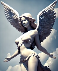 Angel of Air, Generative AI Illustration