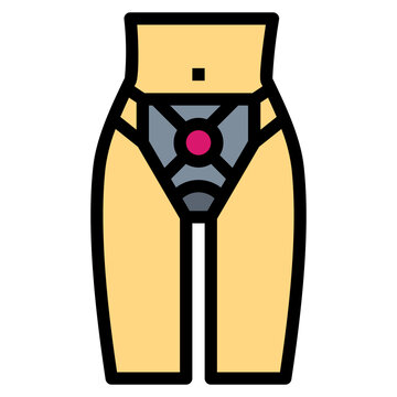 Chastity Belt filled outline icon style