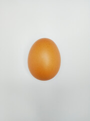 Chicken egg isolated on white background