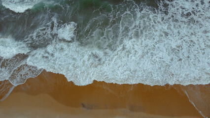 Obraz na płótnie Canvas Sea Foam, Atlantic Ocean, Rio Grande do Norte, Brazil