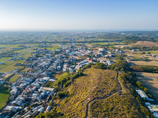 Aerial view of the landscape of Yuanli area