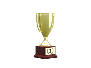 gold trophy cup isolated - 565387426