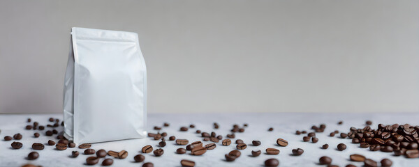 Coffee bag with spilt beans