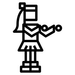 hula line icon style