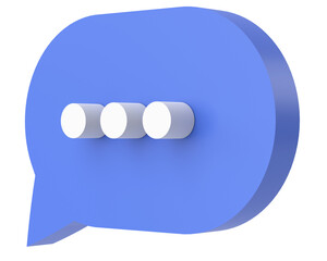 Live chat icon. 3D icon. 3d illustration.