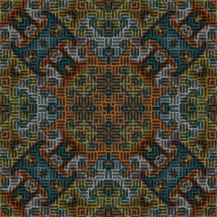 3d effect - abstract geometric mosaic style pattern