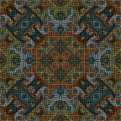 3d effect - abstract geometric mosaic style pattern