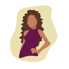 A girl with a hand on her hip