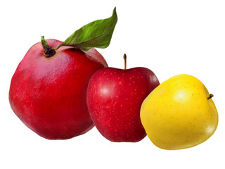 pomegranate and apple