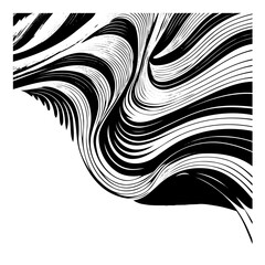 Nature black and white background vector