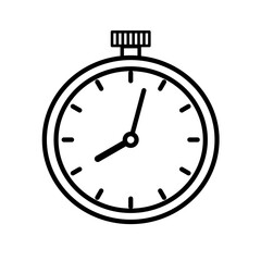 Stopwatch, clock icon