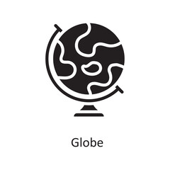 Globe Vector Solid Icon Design illustration. Space Symbol on White background EPS 10 File