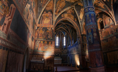 Fototapeta na wymiar Holy Trinity Chapel in Royal castle in Lublin, Poland