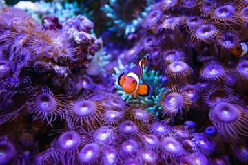 Clown fish in aquarium