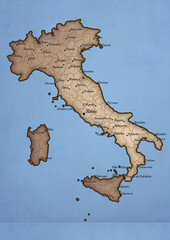 Italy vintage map