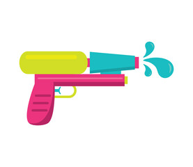 gun with water splash