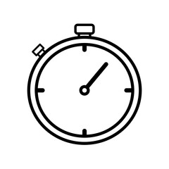 Stopwatch, clock icon